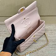 Chanel Medium Flap Bag Light Pink Gold Lambskin 25cm - 4