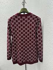 Gucci Reversible GG Wool Jacquard Cardigan - 5
