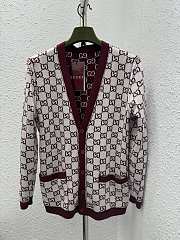 Gucci Reversible GG Wool Jacquard Cardigan - 4