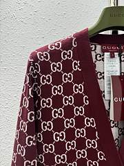 Gucci Reversible GG Wool Jacquard Cardigan - 3