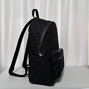  Dior Rider Backpack Black Oblique Jacquard 30x42x15cm - 4