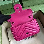 Gucci Marmont Super Mini Bag Neon Pink 16.5x10x5cm - 4