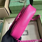 Gucci Marmont Super Mini Bag Neon Pink 16.5x10x5cm - 3