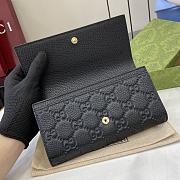 Gucci GG Emblem Continental Wallet Black 19x11x3cm - 2