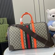 Gucci Savoy Medium Duffle Bag Orange 44x28.5x24.5cm - 4