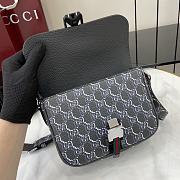 Gucci Super Mini Bag With GG Shadow Dark Grey 20x14x5.5cm - 4