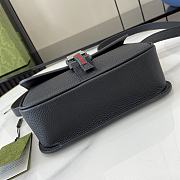 Gucci Super Mini Shoulder Bag Black 20x14x5.5cm - 5