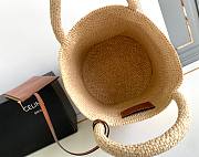Celine Triomphe Bag Straw Raffia 23x22x23cm - 6