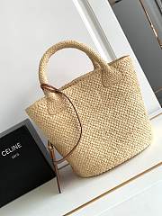 Celine Triomphe Bag Straw Raffia 23x22x23cm - 4