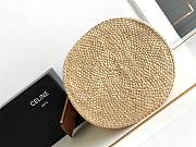 Celine Triomphe Bag Straw Raffia 23x22x23cm - 2