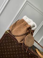 Louis Vuitton LV Bella Beige Suede 22x19x14cm - 3