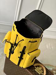 Louis Vuitton LV Backpack Christopher MM Yellow 44x12.5x38cm - 5
