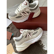 New Balance 990v6 MiUSA Loro Piana Beige Grey Sneaker - 3