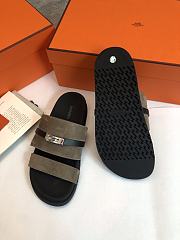 Hermes Jackson Sandal Green Suede - 2
