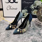 Dolce Gabbana Patchwork Denim Pumps 9cm - 2