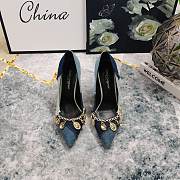 Dolce Gabbana Patchwork Denim Pumps 9cm - 3