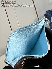 Louis Vuitton LV Charms Card Holder Blue 10.2x7.3x0.3cm - 2