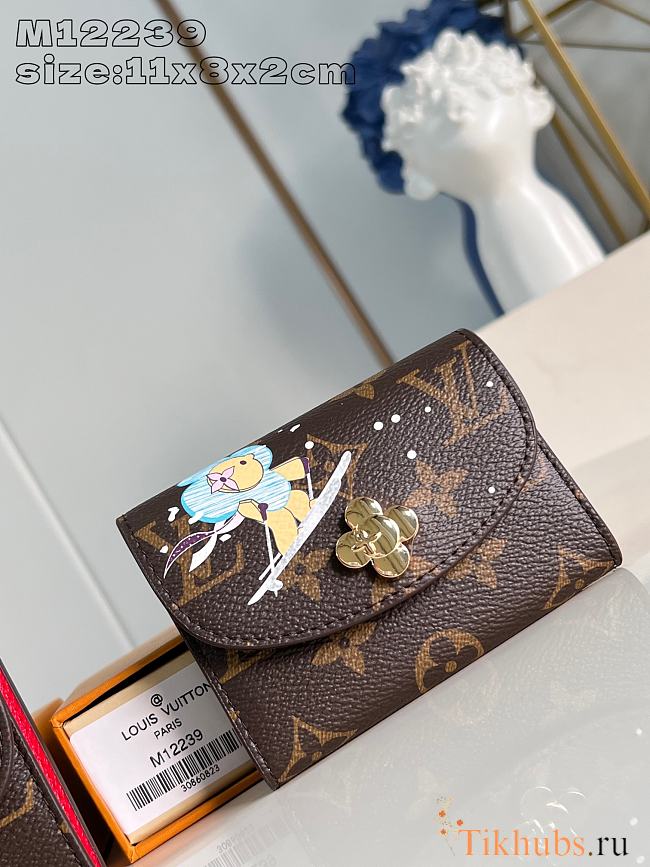 Louis Vuitton LV Rosalie Coin Blue 11x8x2.5cm - 1