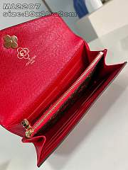 Louis Vuitton LV Sarah Wallet Red 19x10.5x2cm - 2