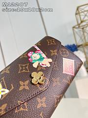 Louis Vuitton LV Sarah Wallet Red 19x10.5x2cm - 3