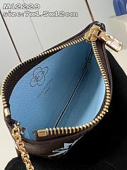 Louis Vuitton LV Key Pouch Blue 12x7x1.5cm - 6