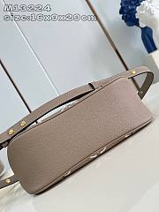 Louis Vuitton LV Boulogne Bag Grey Cream 29x16x9.5cm - 2