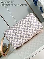 Louis Vuitton Damier Azur Speedy 30cm With Shoulder Strap Bag N41001 - 4