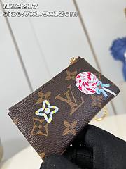 Louis Vuitton LV Key Pouch Red 12x7x1.5cm - 3