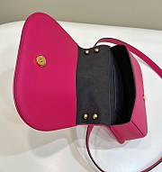 Fendi C'mon Medium Leather Bag Pink 25x7x20cm - 3