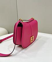 Fendi C'mon Medium Leather Bag Pink 25x7x20cm - 2