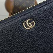 Gucci GG Marmont Zip Around Wallet Black Gold 19x10x2.5cm - 3