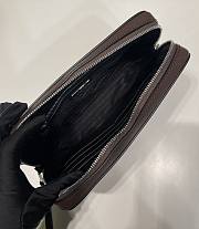 Prada Saffiano Leather Clutch Coffee 23.5x15.5x4cm - 2