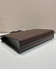 Prada Saffiano Leather Tote Coffee 40x30x9cm - 3