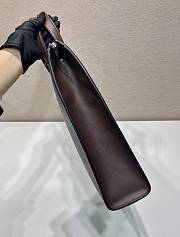 Prada Saffiano Leather Tote Coffee 40x30x9cm - 6