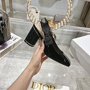 Dior Miss Paris Slingback Pump Black Patent Calfskin 7.5cm - 4