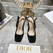 Dior Miss Paris Slingback Pump Black Patent Calfskin 7.5cm - 3