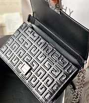 Givenchy 4G Embossed Leather Black Bag 20x13x5cm - 2