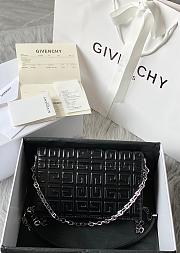 Givenchy 4G Embossed Leather Black Bag 20x13x5cm - 4