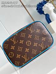 Louis Vuitton LV Nice Mini Monogram Macassar Blue 20x13x12cm - 5