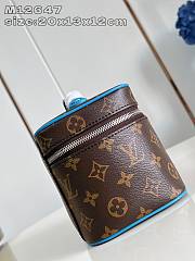 Louis Vuitton LV Nice Mini Monogram Macassar Blue 20x13x12cm - 3
