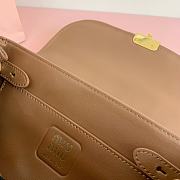 Miu Miu Matelassé Nappa Cognac Leather Shoulder Bag 24x13.5x9cm - 2