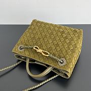 Bottega Veneta Small Andiamo Green Suede 25x22x10.5cm - 4