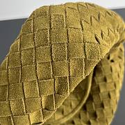Bottega Veneta Hop Bag Green Suede 41x20.5x7.5cm - 3