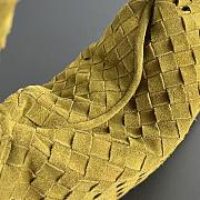 Bottega Veneta Hop Bag Green Suede 41x20.5x7.5cm - 2