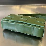 Bottega Veneta Cassette Green Shoulder Bag 23x15x5.5cm - 5