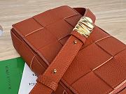 Bottega Veneta Cassette Orange Shoulder Bag 23x15x5.5cm - 6
