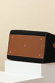 Hermes Long Courrier Bag Black Brown 40x24x25cm - 4