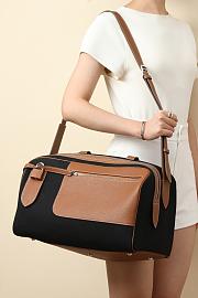 Hermes Long Courrier Bag Black Brown 40x24x25cm - 2