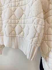 Dior Macrocannage Zipped Cardigan White - 5