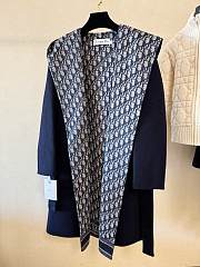 Dior Hooded Wrap Coat Blue - 2